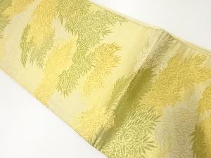 アンティーク　笹模様織出し袋帯（材料）